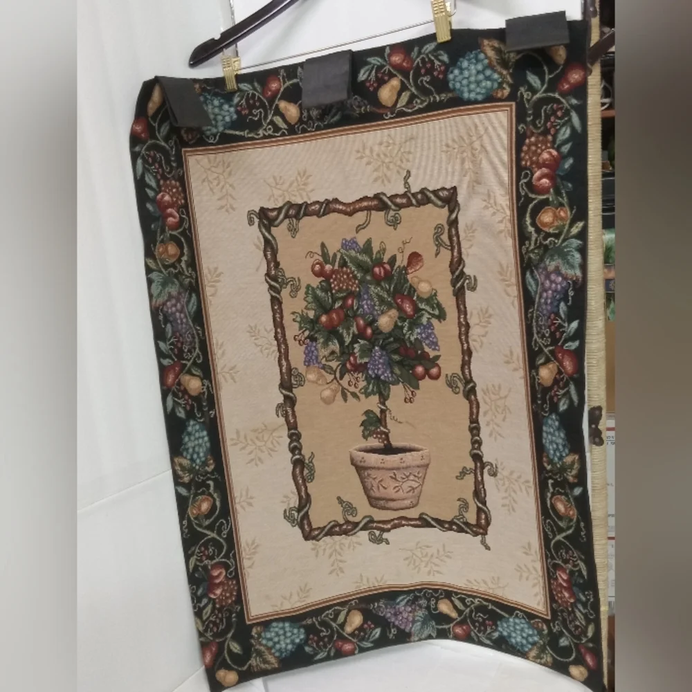 Renaissance Fruit Tree Tapestry Wall Hanging 26x36